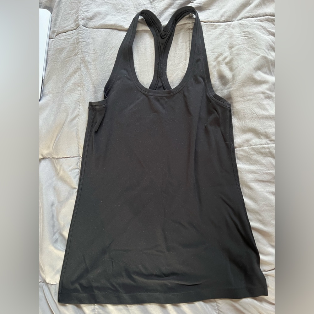 Black Lululemon Workout Tank